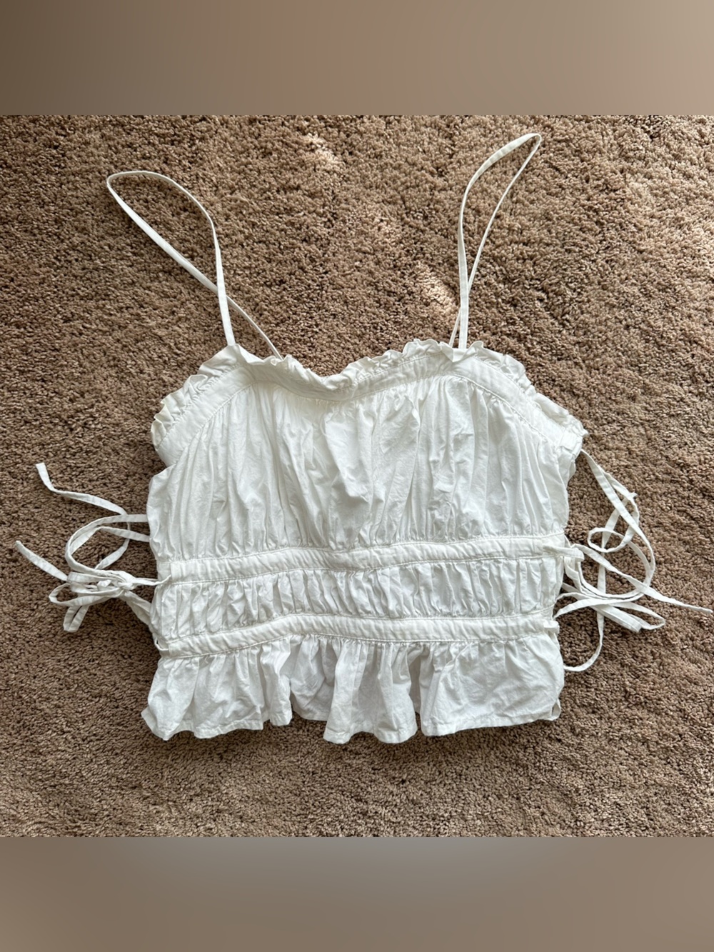 Free People Tie-Side Sleeveless Crop Top